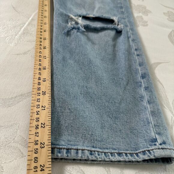 Abercrombie & Fitch Womens The Ankle Straight Ultra Hi Rise Jeans Blue Sz 30/10s - Picture 6 of 16